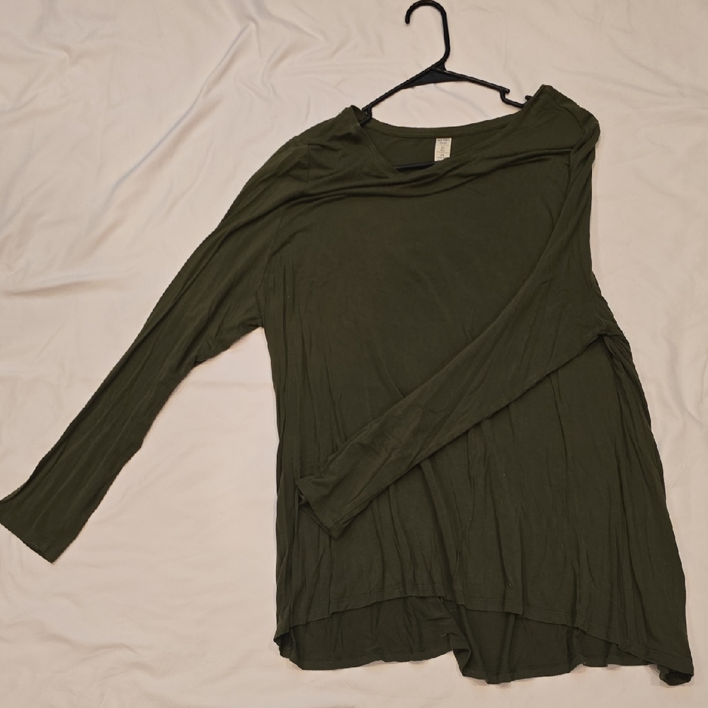 Old Navy Dark Green Long Sleeve Top